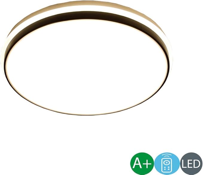 Techo Interior Redondo LED Control Atenuación Luz Acrílico Alto