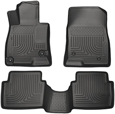 2014-2016 Mazda 32014-2015 Mazda 3 Hatchback- Husky Liners Weatherbeater Series (Full Set Includes 1st and Second Row Footwell Coverage) - Black