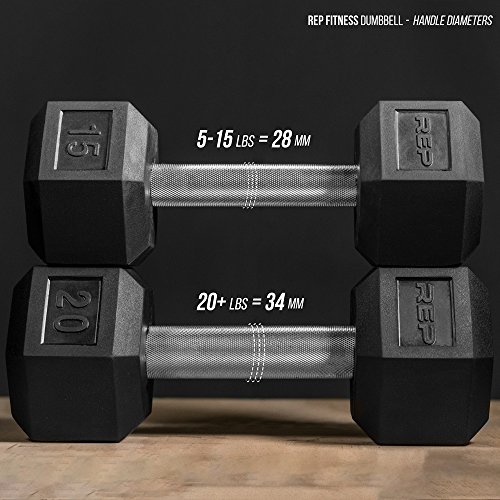 Rep Rubber Hex Dumbbell Set with Racks, 5-50 Set, 5-75 Set, 5-100 Set, 2.5-27.5 Set, 55-75, 80-100, or 105-125 Set. Available with and Without Racks. (OptionA: 5-50withSilverStand)