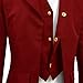 COSSKY Boys Gothic Tailcoat Jacket Steampunk Victorian Long Coat, Red, Size 6