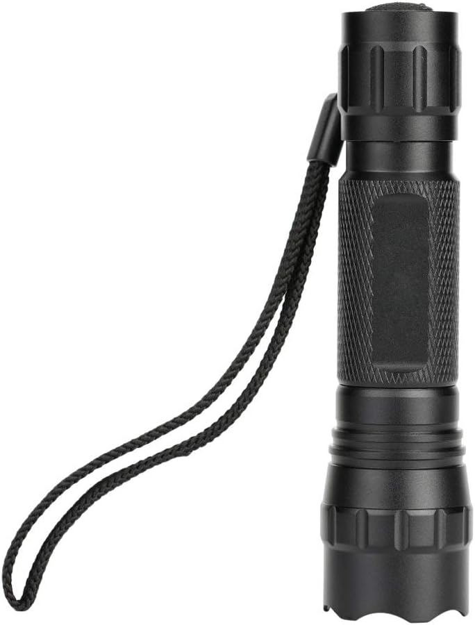 UV Blacklight Flashlight, 395nm Mini UV Light - Zoomable UV Urine Detector Flashlight for Dogs/Cats Urine, Dry Stains, Resin Curing and A/C Leak Detection (Batteries Included) - - 