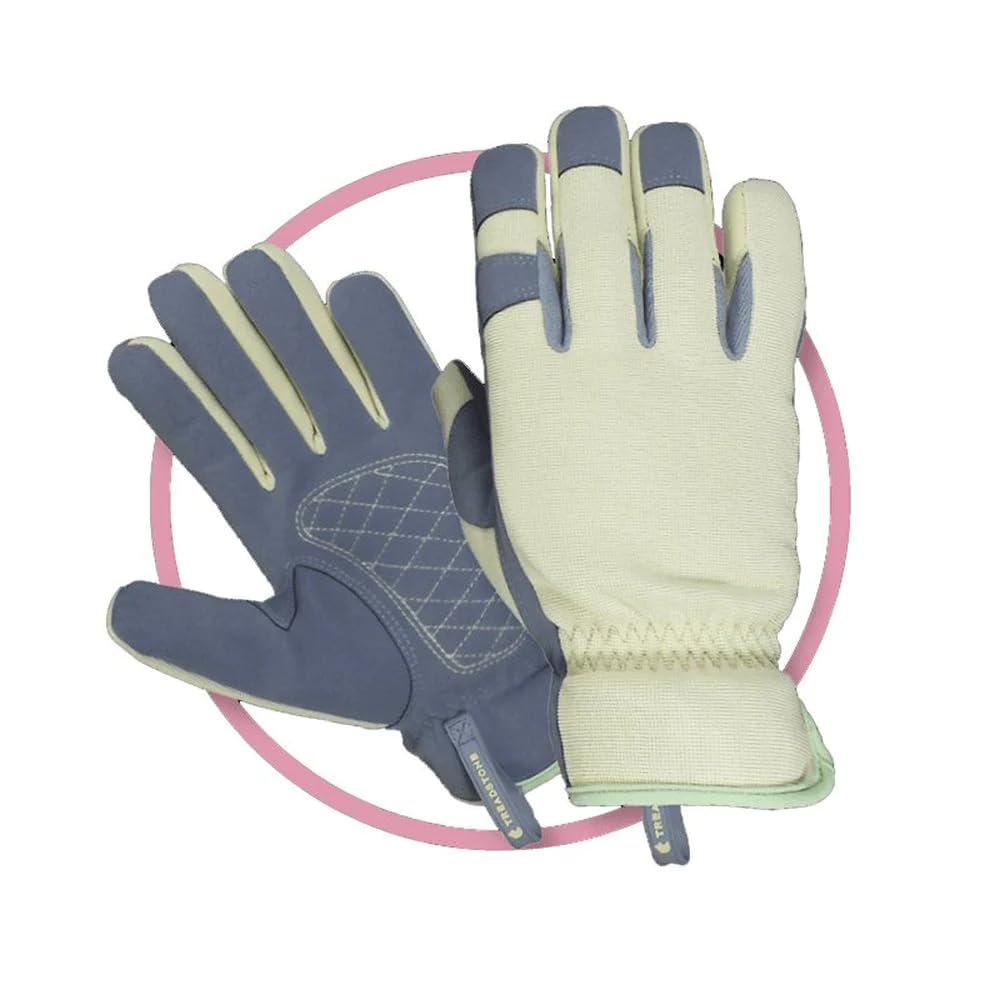 Clip Gloves Ladies Capability Stylish Medium Duty Gardening Keep Hands Dry Size: Medium
