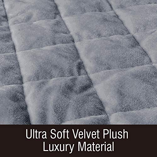 MARKSIGN Super Soft Velvet Sofa Futon Cover, 100% Waterproof Fabrics with TPU Membrane, Stay Put Design with Non-Slip Backing, Seat Anchors and Removable Ties, Machine Washable