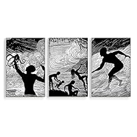 3 Piece Canvas Wall Art Creative Animals Canvas Prints Home Artwork Decoration for Living Room,Bedroom - 16