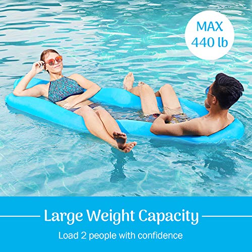 image for AOMAIS Inflatable Pool Floats Portable Floating Lounger Chair Water Ha