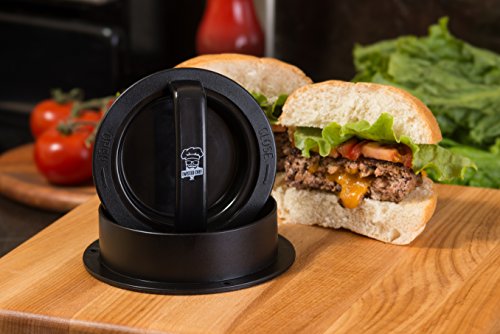 Non Stick Hamburger Press Patty Maker + 40 Wax Paper Discs