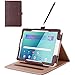 ProCase Galaxy Tab A 10.1 with S Pen Case 2016 Old Model - Stand Folio Case Cover for Galaxy Tab A 10.1 Inch Tablet with S Pen SM-P580, with Multiple Viewing Angles, Document Card Pocket - Brown