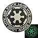 Glow Dark Star Wars Galactic Empire Long Live the Empire Aurebesh Insignia PVC Fastener Patch