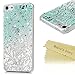 Mavis's Diary iPod 5 Case, iPod Touch 5th Generation Case 3D Handmade Bling Crystal Shiny Rhinestone Diaonds Special Hollow Floral Gradient Pattern Clear Case Hard PC Cover
