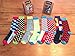 DapperGanger Mens Colorful Socks Happy Funny Crazy Fun Dress Cool Design Pack Set