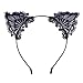 Lucky God 8Pcs Women Lovely Fashion Lace Cat Ears Headband Hair Accessories
