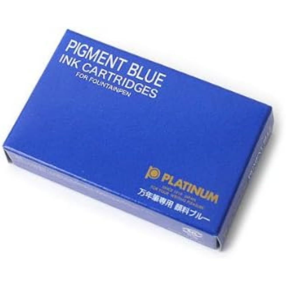 Platinum Pigment Cartridge Ink (Box of 10) Blue