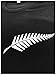 New Zealand Pride | Kiwi Silver Fern Southern Cross Men Women Black T-Shirt-(Adult,S)