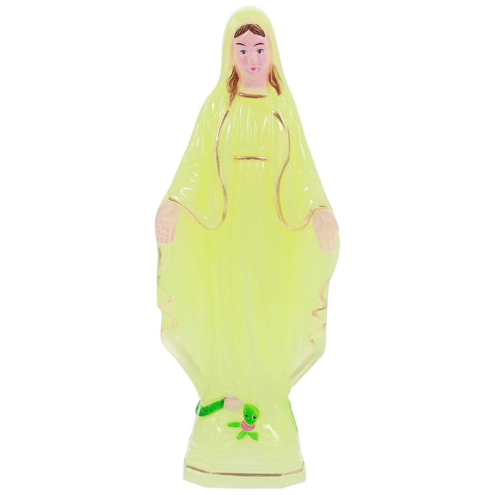 Our Lady of Grace Religious Statue Decoration Luminous Catholic Religious Blessed Virgin Mother Figurine Memorial Statue For Mothers Day Home Table Decoration