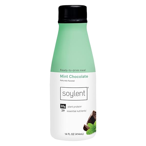 SOYLENT COMPLETE MEAL REPLACEMENT SHAKE, MINT CHOCOLATE, 20G...