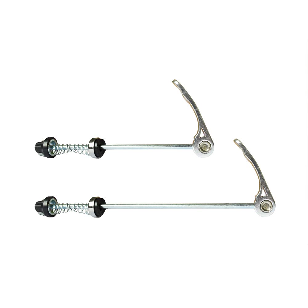 Yuauy Bicycle Quick Release Skewers Axle Front and Rear Skewers Steel for Mountain Bike Road Bike Silver