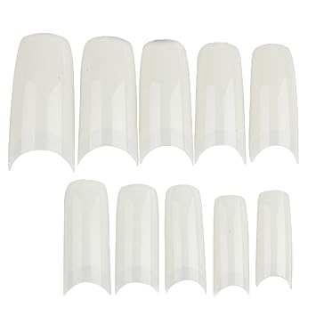 Professional False Acrylic Nail Art Tips French Style (White) -500 Pieces