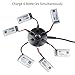 FITMAKER 720mAh 20C Battery with 6-Port Upgrade Black Charger for Syma X5 X5C X5A X5SW X5C X5C-1 & Cheerson CX-30W Quadcopters, Overcharge Protection and Faster Charging Speed
