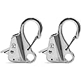 Sebnux Stainless Steel Boat Fender Clip Boat Fender Quick Release Clip Boat Bumper for Docking Ideal for Boat Docking