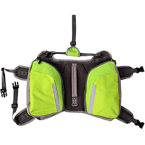 Petroad Dog Backpack Pet Carrier -Adjustable Saddlebag Harness Carrier Dog Accessory for Hiking Traveling Camping Walking, M - Thumbnail 3