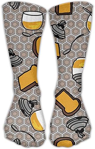 Unisex Unique Design Honey Toast Socks 30CM Socks Cotton/nylon/spandex.