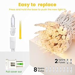 300-Count Warm White Christmas Lights, 75ft