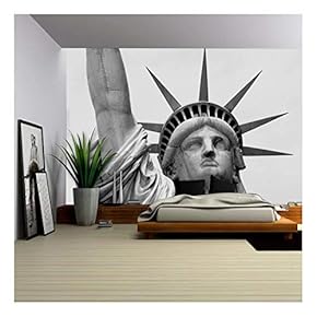 Closeup of The Statue of Liberty - Removable Wall Mural | Self-Adhesive Large Wallpaper - 66x96 inches