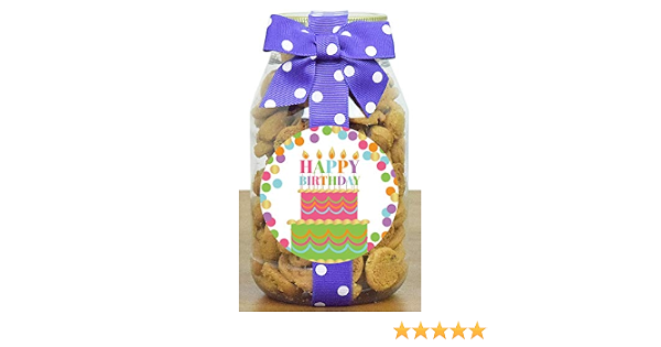 Download Amazon Com Nam S Bits Chocolate Chip Cookies Happy Birthday Quart Jar Cake Grocery Gourmet Food