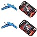 WTSHOP 4Pair V Bike Brake Pads with Hex Nuts and Spacers,Road Mountain Bicycle V-Brake Blocks Shoes （Blue）thumb 1
