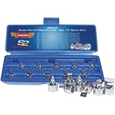 Durston Manufacturing Co SFP10 1/4&rdquo; Square Drive Stubby Flat and Phillips Drive Set - 10 Piece