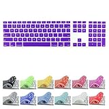 All-inside Purple Keyboard Cover for iMac Wired USB Keyboard