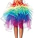 Mystiqushapes Women's Costumes Layered Organza Rainbow Bustle Skirt