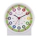 Tinload Analog Alarm Clock for Kids, Telling Time Teaching Design, Silent Non Ticking, Increasing Beep Sounds, Battery Operated Snooze and Light Functions