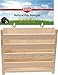 Kaytee Natural Wooden Hay Manger for Pet Rabbits, Chinchillas, and Guinea Pigs, Large