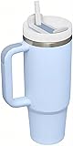 40 OZ Insulated tumbler with straw, Double Vacuum