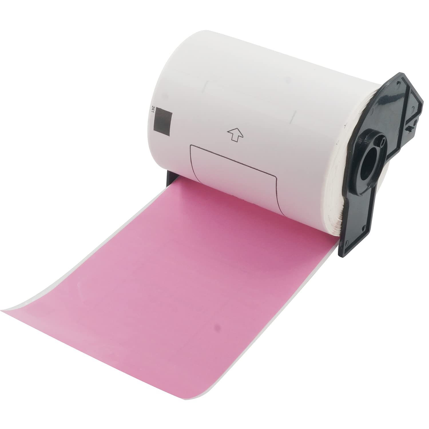 BETCKEY - 200 Pink Labels Replacement for Brother DK-11241, 102mm x 152mm Shipping Labels Compatible with Brother QL Label Printers