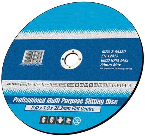 115mm X 1mm X 22.2mm Angle Grinder Multipurpose Slitting-cutting Disc Flat