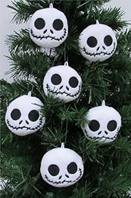 Nightmare Before Christmas Plush Ornament Set Featuring 6 Jack