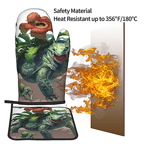 Xiaoxian Pokemon 64 Hittebestendige keukenovenhandschoenen, ovenhandschoenen en potdekselhandschoenen, veilig om te… - Image 6