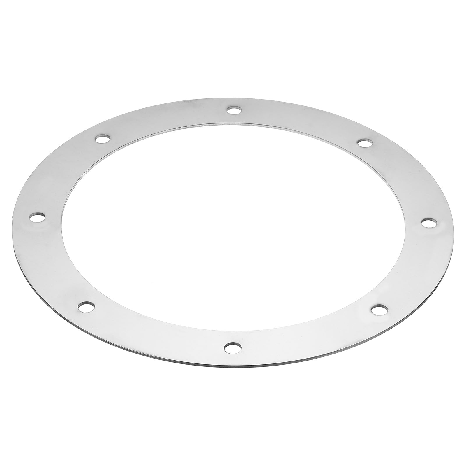 PATIKIL 8" (202mm) ID Duct Connector Flange, Stainless Steel Flat Straight Pipe Exhaust Flange Duct Mounting Plate for Heating Cooling Ventilation HVAC