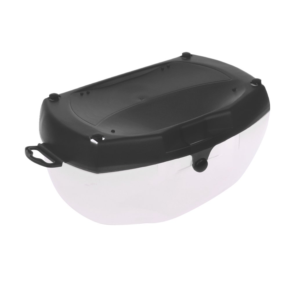 MagiDeal Heavy Duty Hard Plastic Scuba Dive Diving Storage Box Case Snorkel Goggles Swim Glasses Container Transparent, Gray, 19.4 x 11.8 x 9 cm
