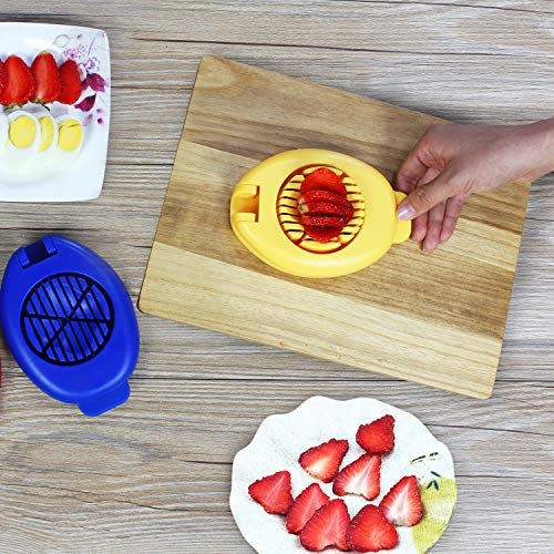 Egg Slicer with Stainless Steel Wire Yellow
