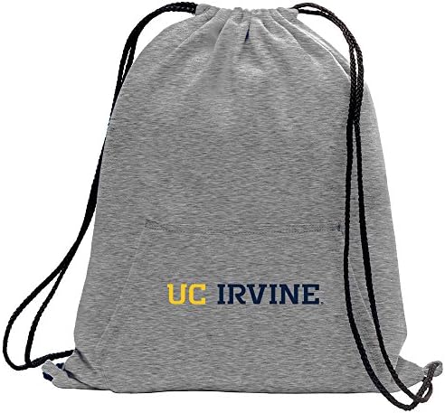 NCAA Cal Irvine Anteaters Adult Unisex Sweatshirt Cinch Bag,17.75" x 14.5",Athletic Heather