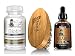 THE BEARD LEGACY Beard Growth Vitamins Supplement Kit for Men - Pills with Biotin, Collagen & Zinc - Boost Faster Hair Growth - Beard Brush - Beard Oil Unscented - Fuller, Manlier Straightener Hair.