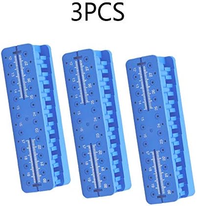 Science Lab Autoclavable Endodontic Files Block Measuring Instrument Ruler(3pcs)