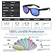 PUKCLAR Mens Polarized Sunglasses Black Sunglasses Womens Ultra Light pk1004