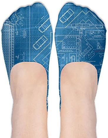 Math Education Comfortable Cartoon Star Thin No Show Socks Youth Novelty Golf Polyester Cotton Socks