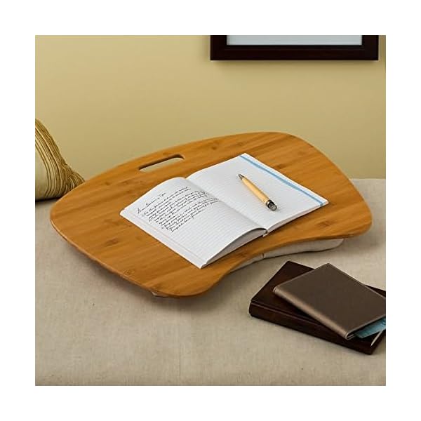 FABIO Bamboo Lap Desk for Laptop MultiPurpose Anywhere Lapdesk