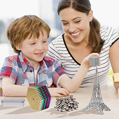 Magnetic Beads Magnetic Building Blocks 483PCS(7 Colors) Magnets Sculpture Building Blocks Toy for Kids for Intelligence Learning Development and Creative Educational Toy Office Toy & Stress Relief - Thumbnail 4