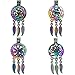 10X/lot Rainbow Dream Catcher Owl Leaves Animals Paw Elephant Insect Yoga Beads Cage Pendant Locket